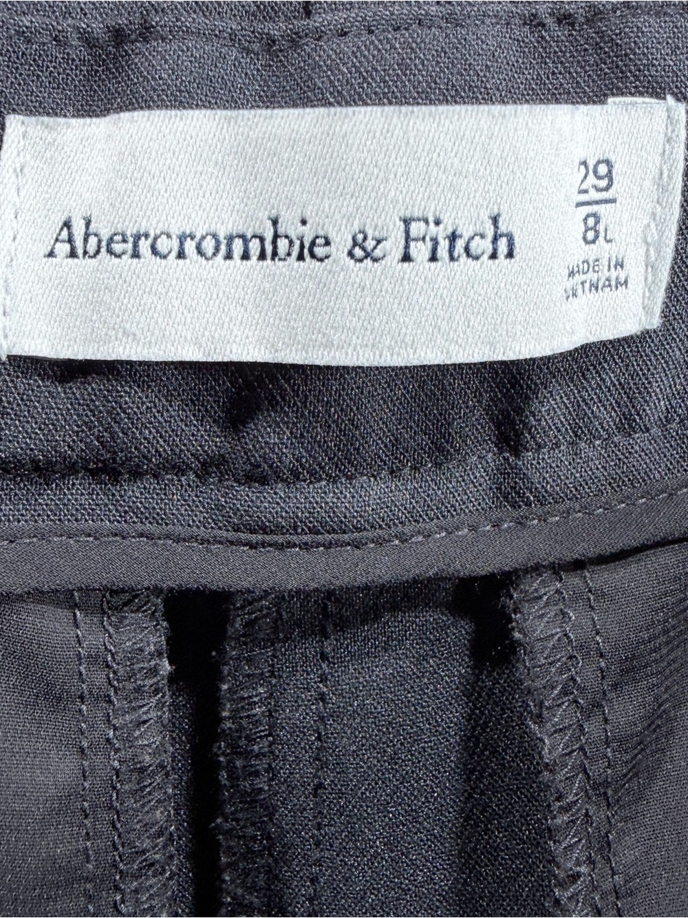 🖤 Abercrombie & Fitch Sloane Tailored Wide Leg Pants Black 29/8L - Picture 6 of 7